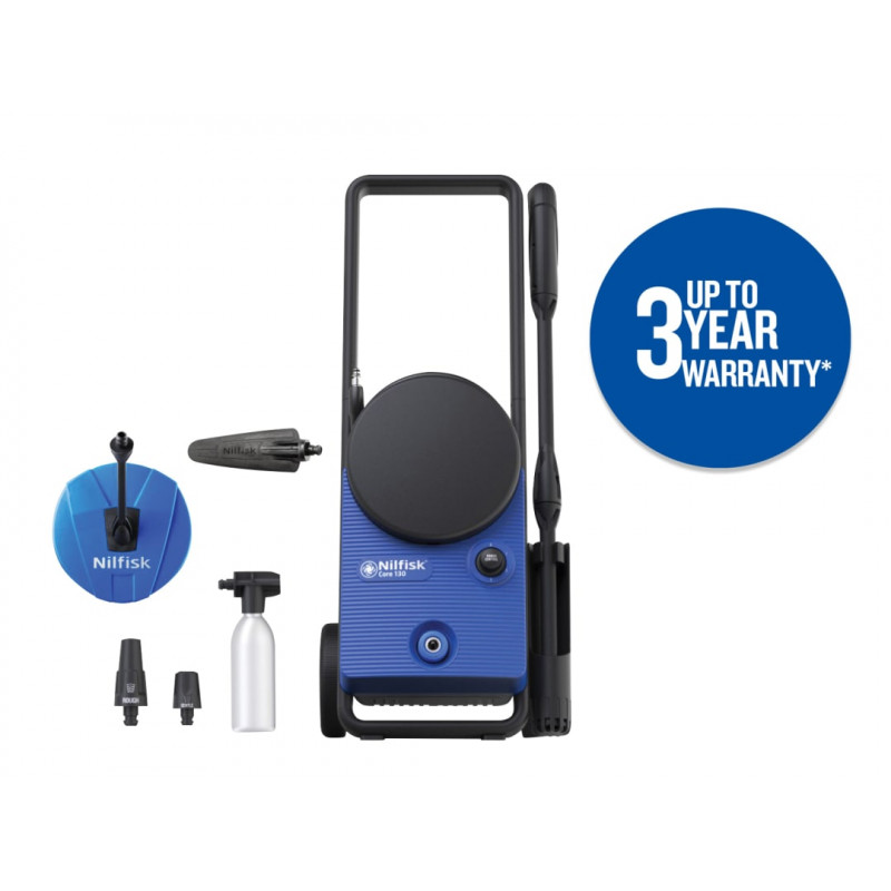 Nilfisk 128471287 CORE 130 Home & Garden Powercontrol Pressure Washer 130 bar 240V Nilfisk 128471287 CORE 130 Home & Garden Powercontrol Pressure Washer 130 bar 240V