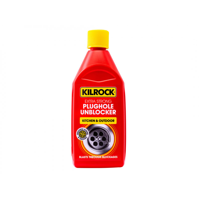 Kilrock KB500 Kil-Block Original Plughole & Drain Unblocker 500ml Kilrock KB500 Kil-Block Original Plughole & Drain Unblocker 500ml