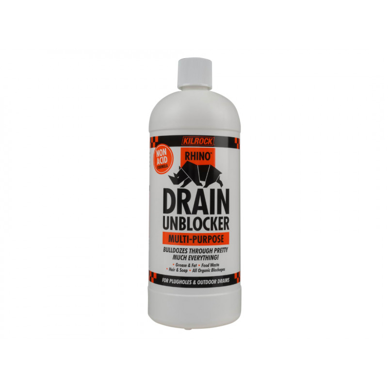 Kilrock RHINOACIDFREE Rhino Drain Unblocker 1 litre Kilrock RHINOACIDFREE Rhino Drain Unblocker 1 litre