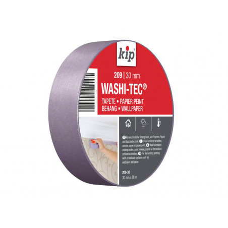 KIP® 222546 209 Premium Low Tack WASHI-TEC® Masking Tape 30mm x 50m