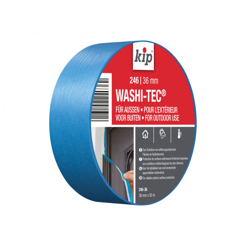 KIP® 222847 246 Premium Outdoor WASHI-TEC® Masking Tape 36mm x 50m