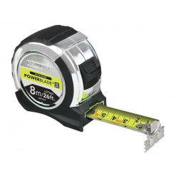 Komelon MPT87E PowerBlade™ II Pocket Tape 8m/26ft (Width 27mm)