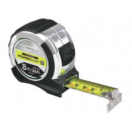 Komelon MPT87E PowerBlade™ II Pocket Tape 8m/26ft (Width 27mm)