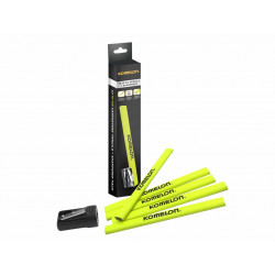 Komelon KCPT10 Carpenters Pencil and Sharpener Set, 10 Piece