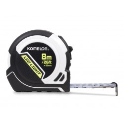Komelon PLD85 LED LIGHT Tape Measure 8m/26ft (Width 25mm)