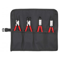 Knipex 00 19 56 Circlip Pliers Set in Roll, 4 Piece