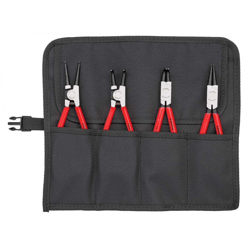Knipex 00 19 56 Circlip Pliers Set in Roll, 4 Piece