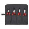 Knipex 00 19 56 Circlip Pliers Set in Roll, 4 Piece