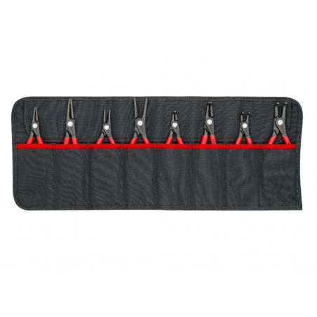 Knipex 00 19 58 V02 Tool Roll Circlip Plier Set, 8 Piece