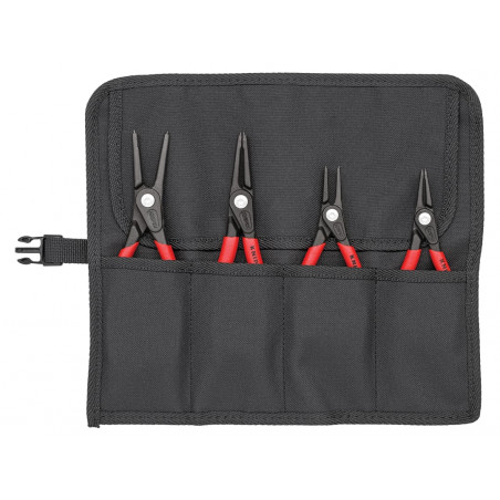 Knipex 00 19 57 Precision Circlip Pliers Set in Roll, 4 Piece