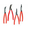 Knipex 00 19 56 Circlip Pliers Set in Roll, 4 Piece