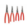 Knipex 00 19 57 Precision Circlip Pliers Set in Roll, 4 Piece