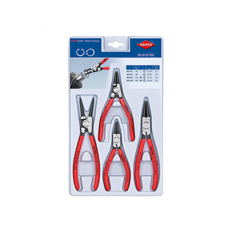 Knipex 00 20 03 V02 Circlip Plier Set, 4 Piece Knipex 00 20 03 V02 Circlip Plier Set, 4 Piece