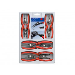 Knipex 00 20 04 SB 00 20 04 Precision Circlip Plier Set, 8 Piece