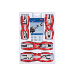 Knipex 00 20 04 V01 Circlip Plier Set, 8 Piece