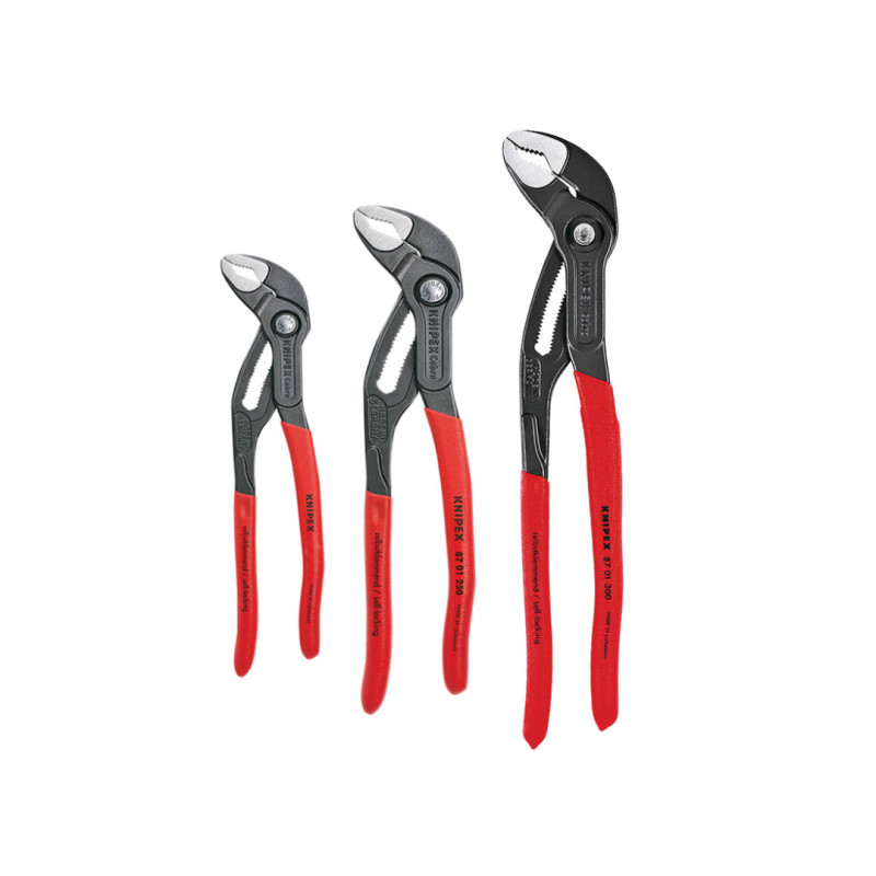 Knipex 00 20 09 V02 Cobra® Water Pump Pliers Set, 3 Piece