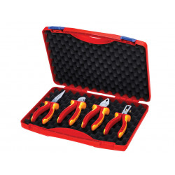 Knipex 00 20 15 VDE Pliers Set in Case, 4 Piece