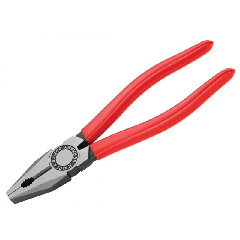 Knipex 03 01 200 SB Combination Pliers PVC Grip 200mm Knipex 03 01 200 SB Combination Pliers PVC Grip 200mm
