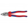 Knipex 02 02 225 SB 02 02 225 High Leverage Combination Pliers Comfort Handles 225mm
