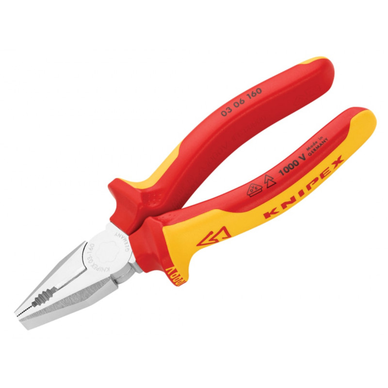 Knipex 03 06 160 SB 03 06 160 VDE Combination Pliers 160mm Knipex 03 06 160 SB 03 06 160 VDE Combination Pliers 160mm