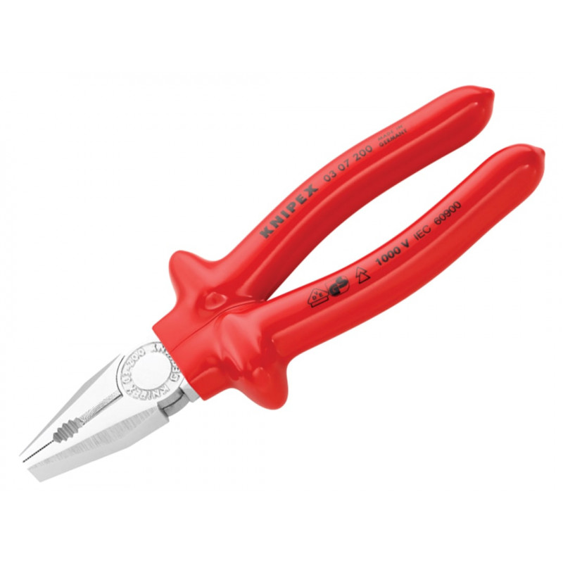 Knipex 03 07 200 VDE Combination Pliers 200mm Knipex 03 07 200 VDE Combination Pliers 200mm