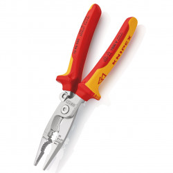 Knipex 13 96 200 SB 13 96 200 VDE Multifunctional Installation Pliers with Opening Spring 200mm