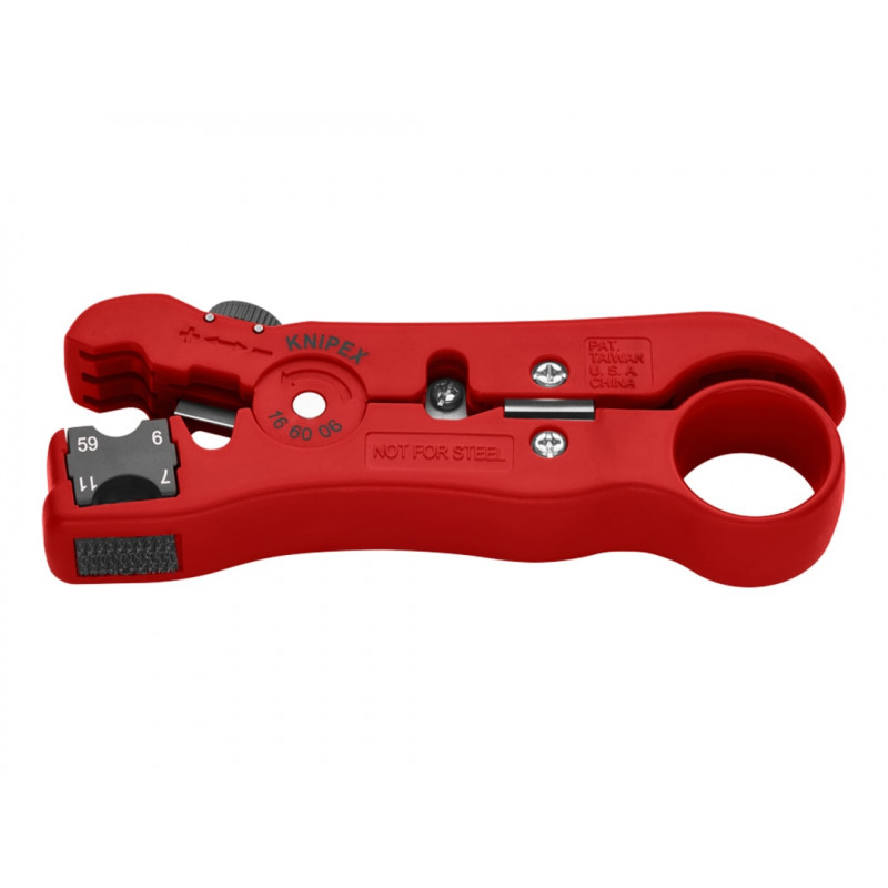 Knipex 16 60 06 SB 16 60 06 Wire Stripping Tool for Coax and Data Cable Knipex 16 60 06 SB 16 60 06 Wire Stripping Tool for Coax and Data Cable