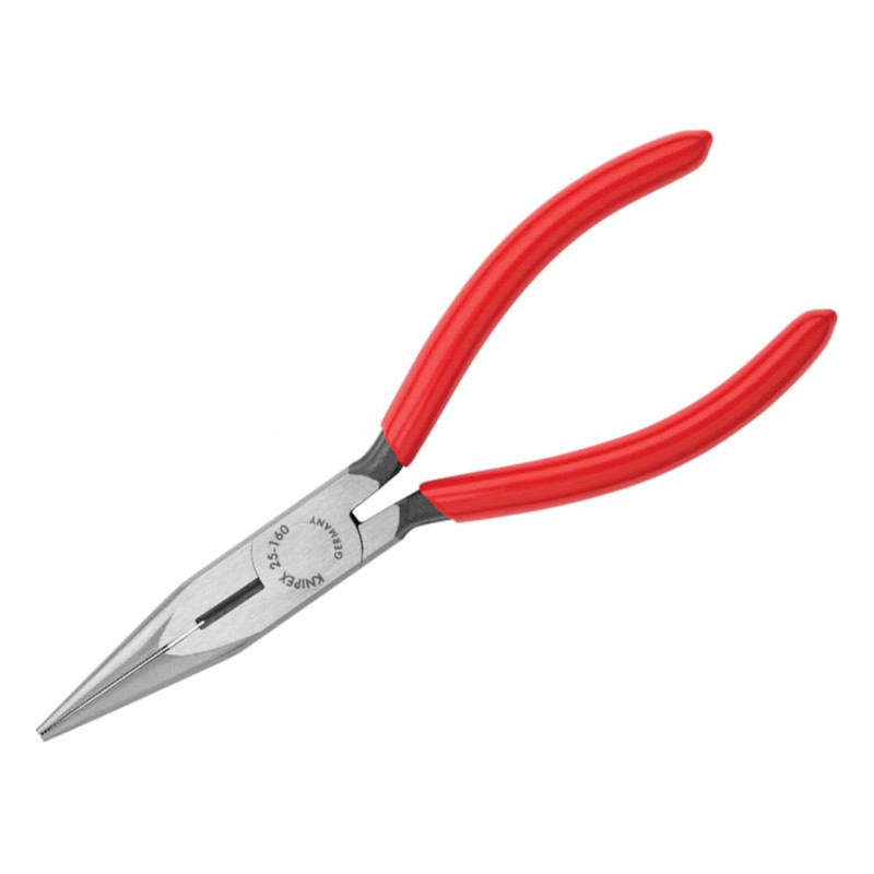 Knipex 25 01 160 SB 25 01 160 Snipe Nose Side Cutting Pliers Plastic Coated Grip 160mm Knipex 25 01 160 SB 25 01 160 Snipe Nose Side Cutting Pliers Plastic Coated Grip 160mm