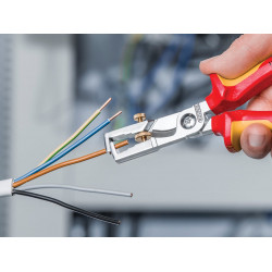 Knipex 13-66-180 SB 13 66 180 StriX® Insulation Stripper with Cable Shears 180mm