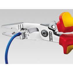 Knipex 13 96 200 SB 13 96 200 VDE Multifunctional Installation Pliers with Opening Spring 200mm