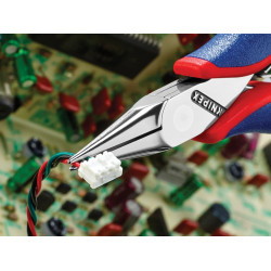 Knipex 35 22 115 SB 35 22 115 Electronics Pliers, Half Round Jaw 115mm