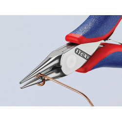 Knipex 35 32 115 SB 35 32 115 Round Nose Electronics Pliers Multi-Component Grip 115mm