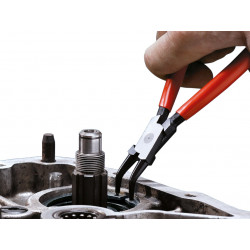 Knipex 44 31 J42 Circlip Pliers Internal 45° Bent Tip 85-140mm
