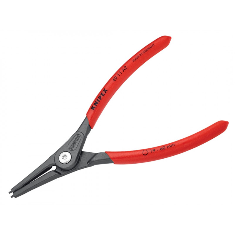 Knipex 49 11 A2 SB 49 11 A2 Precision Circlip Pliers External Straight 19-60mm Knipex 49 11 A2 SB 49 11 A2 Precision Circlip Pliers External Straight 19-60mm