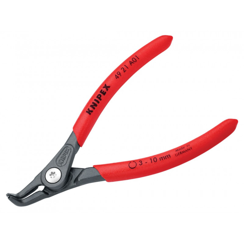 Knipex 49 21 A01 SB 49 21 A01 Precision Circlip Pliers External 90° Bent Tip 3-10mm Knipex 49 21 A01 SB 49 21 A01 Precision Circlip Pliers External 90° Bent Tip 3-10mm