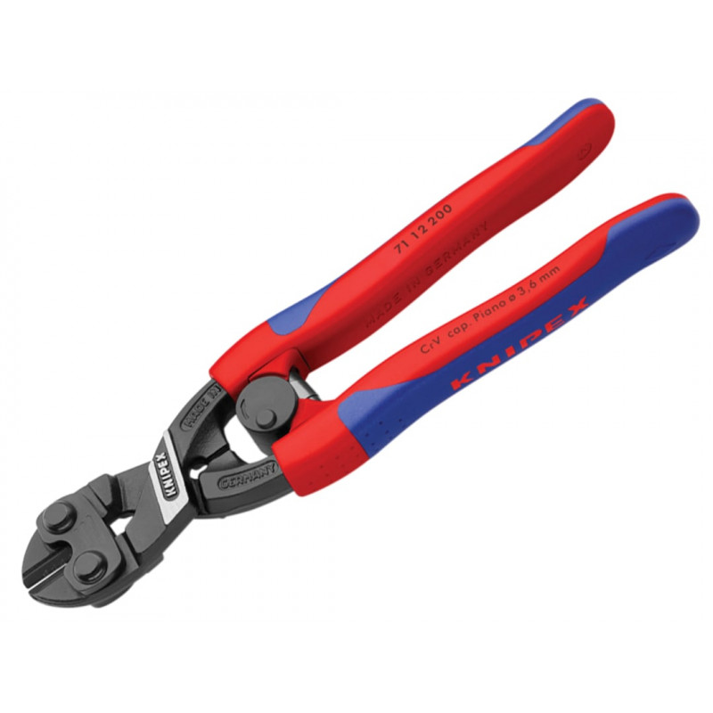 Knipex 71 12 200 SB 71 12 20 CoBolt® Bolt Cutters Multi-Component Grip with Return Spring 200mm Knipex 71 12 200 SB 71 12 20 CoBolt® Bolt Cutters Multi-Component Grip with Return Spring 200mm