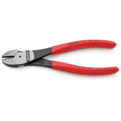 Knipex 74 01 180 SB 74 01 180 High Leverage Diagonal Cutters Plastic Coated Grip 180mm