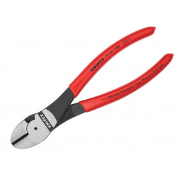 Knipex 74 01 180 SB 74 01 180 High Leverage Diagonal Cutters Plastic Coated Grip 180mm