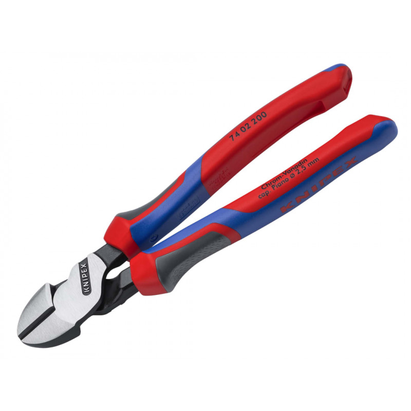 Knipex 74 02 200 SB 74 02 200 High Leverage Diagonal Cutters Comfort Handles 200mm Knipex 74 02 200 SB 74 02 200 High Leverage Diagonal Cutters Comfort Handles 200mm
