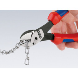 Knipex 73 72 180 BK 73 72 180 TwinForce® Diagonal Cutters Multi-Component Grip 180mm