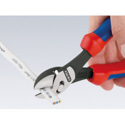 Knipex 73 72 180 BK 73 72 180 TwinForce® Diagonal Cutters Multi-Component Grip 180mm