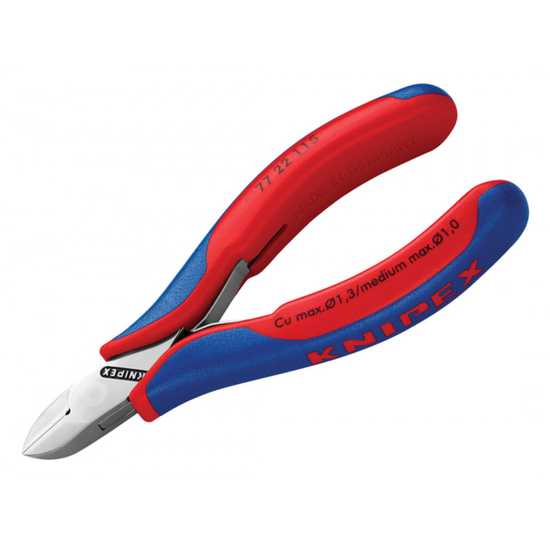 Knipex 77 22 115 SB 77 22 115 Electronics Diagonal Cutter with Box Joint 115mm Knipex 77 22 115 SB 77 22 115 Electronics Diagonal Cutter with Box Joint 115mm