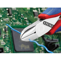 Knipex 77 12 115 Electronics Diagonal Cutter with Small Bevel & Lead Catcher 115mm
