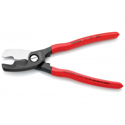 Knipex 95 11 200 SB 95 11 200 Cable Shears with Twin Cutting Edge PVC Grip 200mm