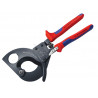 Knipex 95 31 280 Ratchet Action Cable Shears Multi-Component Grip 280mm