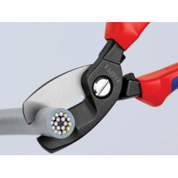 Knipex 95 12 200 Cable Shears with Twin Cutting Edge Comfort Handles 200mm