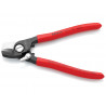 Knipex 95 21 165 SB Cable Shears Plastic Coated Grip with Return Spring 165mm