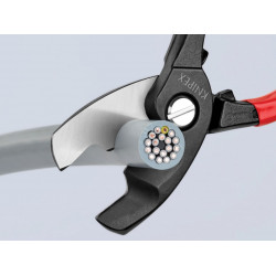 Knipex 95 11 200 SB 95 11 200 Cable Shears with Twin Cutting Edge PVC Grip 200mm