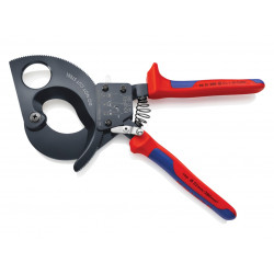 Knipex 95 31 280 Ratchet Action Cable Shears Multi-Component Grip 280mm
