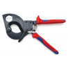 Knipex 95 31 280 Ratchet Action Cable Shears Multi-Component Grip 280mm